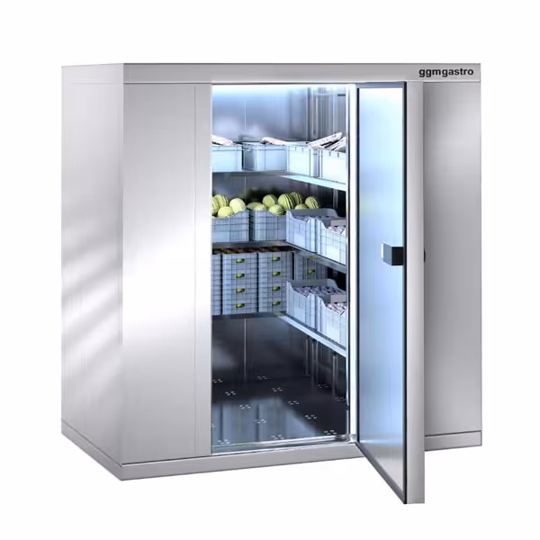 Chambre froide en inox - 1200 x 1500 mm - 2,6 m³