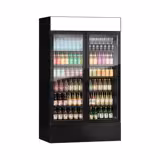 Getränkekühlschrank - 1200 Liter - rahmenloses Design - mit 2 Glastüren & Werbedisplay