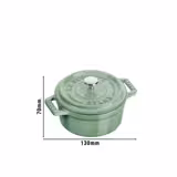 STAUB | Mini Cocotte Round Enamelled Cast Iron Casserole Dish – Ø10 cm - Sage Green