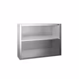 Edelstahl Wandhängeschrank PREMIUM - 800x400mm - ohne Schiebetür - 800mm hoch