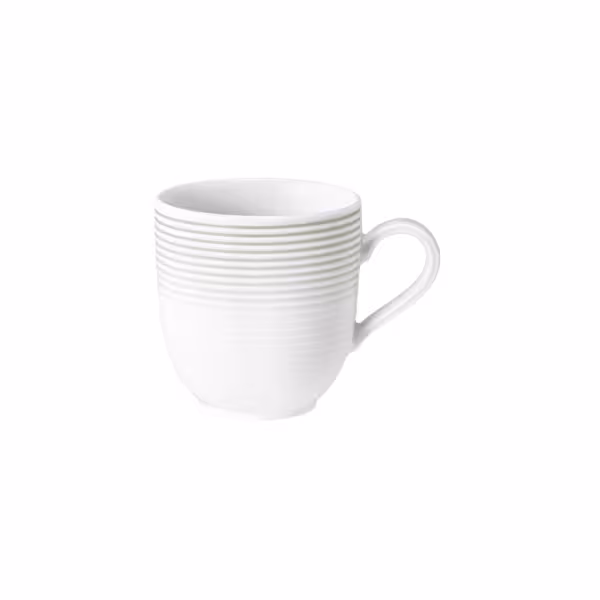 (6 pièces) SELTMANN WEIDEN | Mug avec anse Tulipe - 0,28 litre - Gris perle