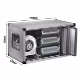 från luftreningssystem 2000 m³ med aktivt kolfilter