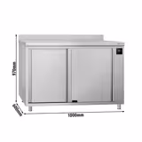 Wärmeschrank ECO - 1000x600mm - mit Aufkantung & Schiebetüren - Digital