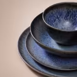 (6 pcs) Dessert Bowl - Tama - Stoneware - round - Ø 150mm - Blue