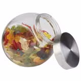 (6 stuks) glazen pot met schroefdeksel - — - 2,20l