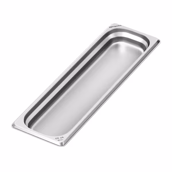 Stainless Steel Gastronorm Pan GN 2/4 - Depth: 40mm