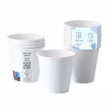 (1000 pièces) Gobelet en carton - 150ml - 6 oz - Ø 80mm - Blanc