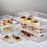 (6 pcs) Display Cover - GN 1/2 - Polycarbonate - 325x265mm - Height: 95mm