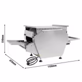 Commercial Electric Chargrill Continuous Conveyor Grill - 0.47x1.15m - Countertop - 12 Burners - 3.6kW