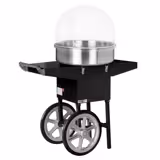Macchina per zucchero filato - Ø52cm - 1,08kW - Nero - incl. cupola paraschizzi
