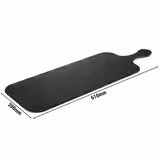 (6 pcs) Serving Tray - SLATE ROCK - Melamine - 610x200mm - Height: 15mm - Black