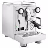 Siebträgermaschine "Mini" - 1 Gruppig - 1,2 kW - mit Milchaufschäumer & Heißwasser - Edelstahl