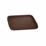 (10 unid) Bandeja para refeitório PROFISSIONAL - Plástico ABS - 360x270mm - Altura: 20mm - Castanho - superfície antiderrapante