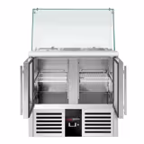 Saladette PREMIUM - 900mm - 2 Glastüren - mit hohem Glasaufsatz für 2x GN 1/1 & 3x GN 1/6