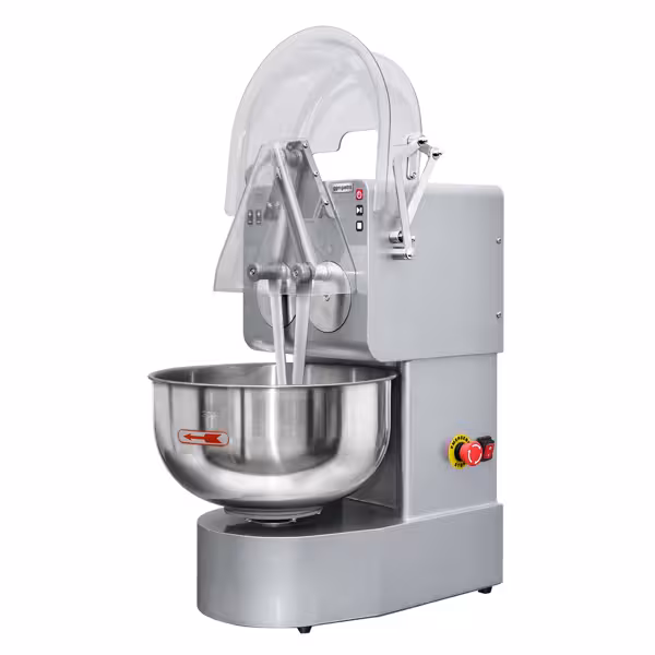 Commercial Spiral Dough Mixer - 16L / 6kg - with Timer - 230V - For Pizza & Bread Dough