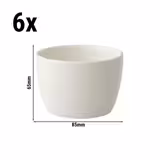 (6 pcs) Dessert Bowl - Lux - Porcelain - 180ml - round - Ø 85mm - Ivory