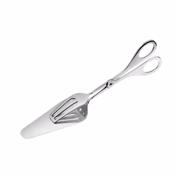 Serveertang - schaarmodel - met ergonomische handvaten - Lengte: 23cm - RVS