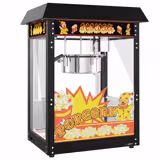 Commercial Tabletop Popcorn Machine – Dual Kettle - 5 kg/h - Black - 1.5 kW