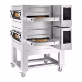 (2 Stück) Elektro Durchlaufofen - 1820x2450mm - Touch - Bandbreite: 1000mm - inkl. Untergestell
