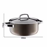 WMF | Fusiontec Mineral - Frying pot - Ø 240mm - 4.4 liters - incl. glass lid - Dark Brass