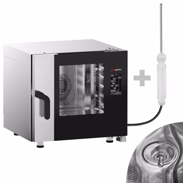 Commercial Combi Steamer - Digital, Self-Cleaning – 5× GN 1/1 – Auto direct-steam (10-step) – 30–270°C