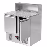 Saladette ECO - 903mm - 2 Türen - mit Edelstahlaufsatz für 5x GN 1/6