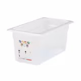 (6 Stück) CAMBRO | SafeTrak - Polypropylen-Behälter GN 1/3 - Milchig - Höhe: 150mm