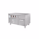 Meuble bas pour distributeur de boissons avec porte-gobelets & compartiment à glaçons - 1,2 m