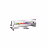Countertop Prep Well / Refrigerated Topping Unit PREMIUM PLUS - 1328x450mm - 5x GN 1/4