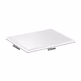 (6 pièces) Plateau GN 1/2 – ZERO – Mélamine – Hauteur : 15 mm – Blanc