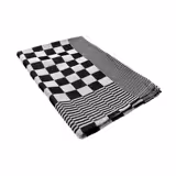 (180 pcs) Dishcloth made of Cotton - 65x65cm - Black / White checked