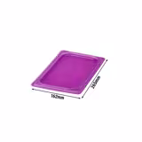 (6 pezzi) CAMBRO | SafeTrak - Coperchio in polipropilene GN 1/4 - Viola