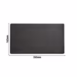 (6 stuks) GN-dienblad SLATE - Melamine - GN 1/4 - hoogte: 12mm - Zwart
