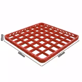 Extensor para cesta - para cesta de vasos - 500x500x45mm - 49 compartimentos - Rojo - compatible con GKU49N