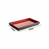 (6 kpl) GN-astia - ASIA PLUS - Melamiini - GN 1/4 - Syvyys: 30 mm - Musta - Pinoamiskelpoinen