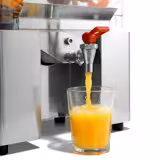 Presse-oranges automatique professionnel - 200W - 63kg - avec dispositif d’alimentation automatique, distributeurs de jus - Acier inoxydable