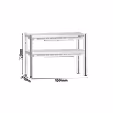 Θερμική γέφυρα PREMIUM - 1000x370mm - με 2 ράφια - Ύψος: 725mm