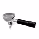 Portafilter - Double Spout - Black - Stainless Steel - Ø 58.8mm - 212x83x71mm - ergonomic handle - for Allegro, Eminence, Grace & Suprema