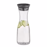 (6 buc) Carafă - din sticlă - 1 litru - cu deschidere automată a capacului