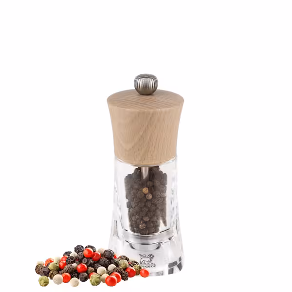 (6 pieces) PEUGEOT | OLÉRON - Pepper Mill - Natural Acrylic - Height: 140mm