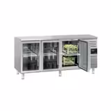 Kylbänk för drycker ECO - 1,8 x 0,7 m - med 3 glasdörrar