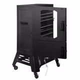 Commercial Smoking Oven - Digital - with 4 Shelves - on Castors - Black
