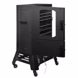 Smoker Oven - Digital - with 4 Racks - 670x739mm - on Wheels - Black