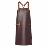 (6 pièces) KARLOWSKY | Tablier à bavette en cuir X-Style - Moka