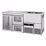 Direct Draw Beer Dispenser / Kegerator PREMIUM - 1950x700mm - 1 Glass Door & 2 Drawers