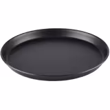 (6 stuks) Pizzaplaat - blauw plaatstaal - met opstaande rand - Ø260mm - hoogte: 25mm - zwart