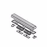 Lighting kit - Halogen - 810x100x50mm - GN 1/1 - for Glass sneeze guards BA86 & WA86