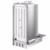 Commercial Gas Lava Stone Doner Kebab Grill – Bottom motor - 4 burners - 20 kW - 2 splash guards