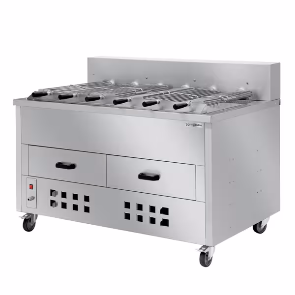 Houtskoolgrill - 1400mm - met 6 spiesen
