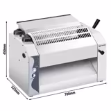 Façonneuse à pizza - pour Ø420mm - Épaisseur de pâte 0 à 10mm - 370W - Acier inoxydable